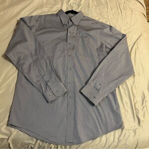 Denver Hayes Men’s Stretch Gray Dress Shirt XLT